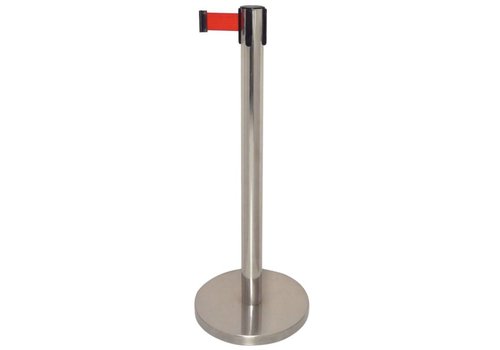  Bolero Poteau de barrière extensible avec bande rouge 
