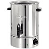 HorecaTraders Stainless steel mulled wine kettle / hot water dispenser 10 liters