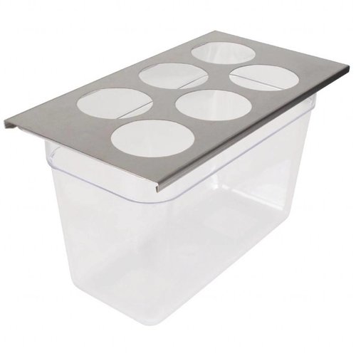  HorecaTraders FIFO Spender-Organizer 6-Loch GN 1/3 
