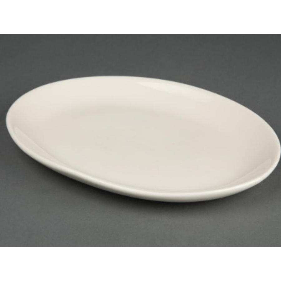 Oval Dish Ivory 33 cm (6 pieces)