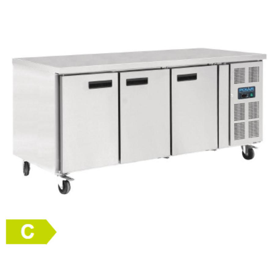 Patisserie-Kühlwerkbank 3 Türen | 86 x 202 x 80 cm