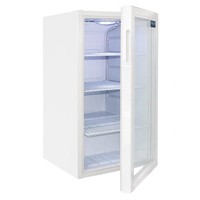 Réfrigérateur à canettes porte vitrée blanc 88 litres | 82,5x43x48cm