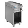 Saro Plaque de cuisson électrique en acier inoxydable lisse | 40x70x85cm | 400 V