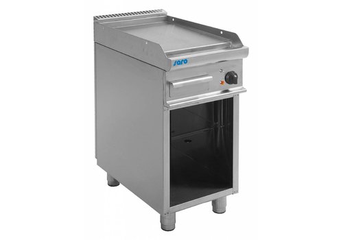  Saro Plaque de cuisson électrique en acier inoxydable lisse | 40x70x85cm | 400 V 