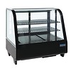 Polar Refrigerated display - Table display case - black 100 liters