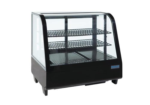  Polar Refrigerated display - Table display case - black 100 liters 