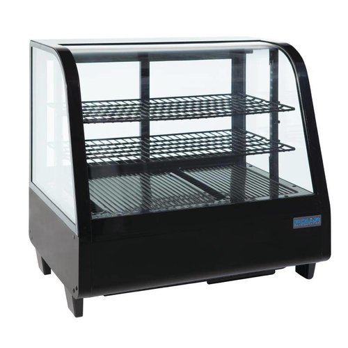  Polar Refrigerated display - Table display case - black 100 liters 