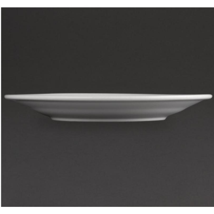 White porcelain plate with wide rim | 28 cm (piece 6)