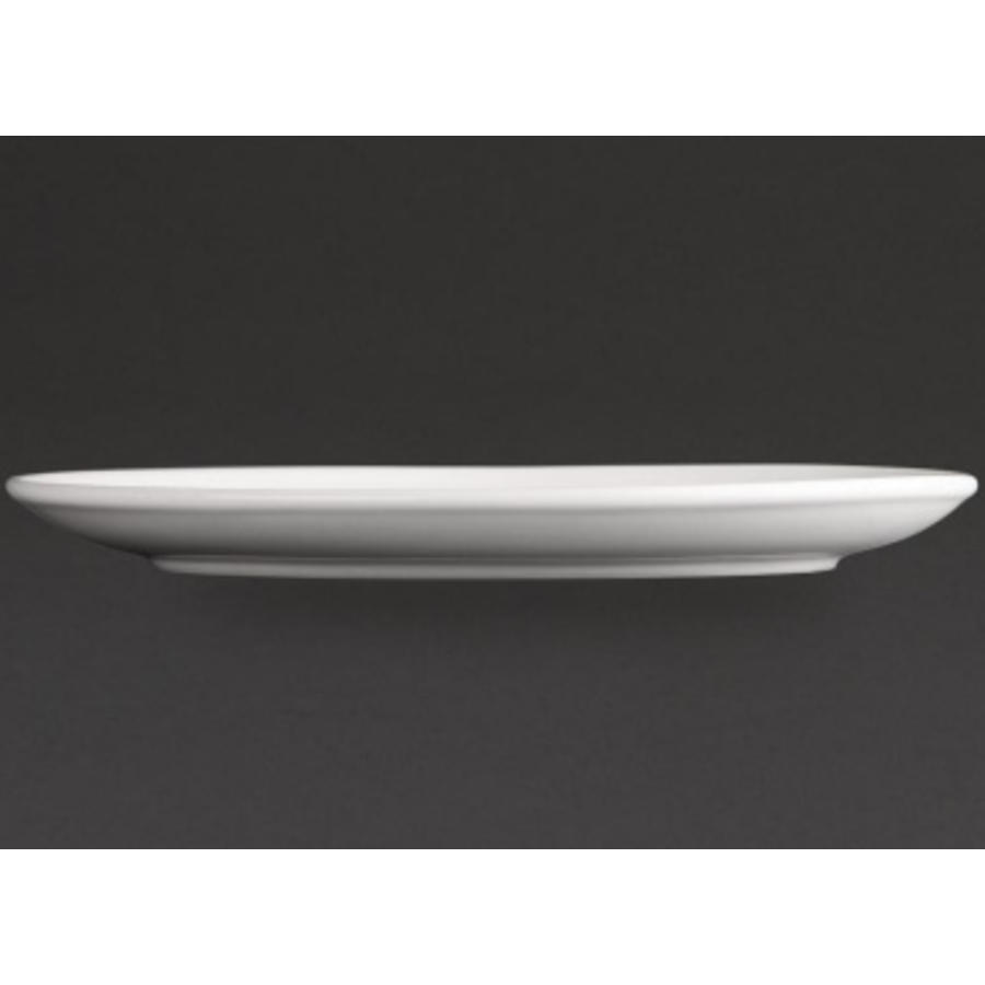 Porcelain oval flat plate | 30 cm (piece 6)