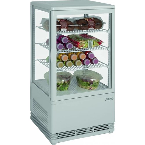  Saro Mini refrigerated display case with 3 grids 