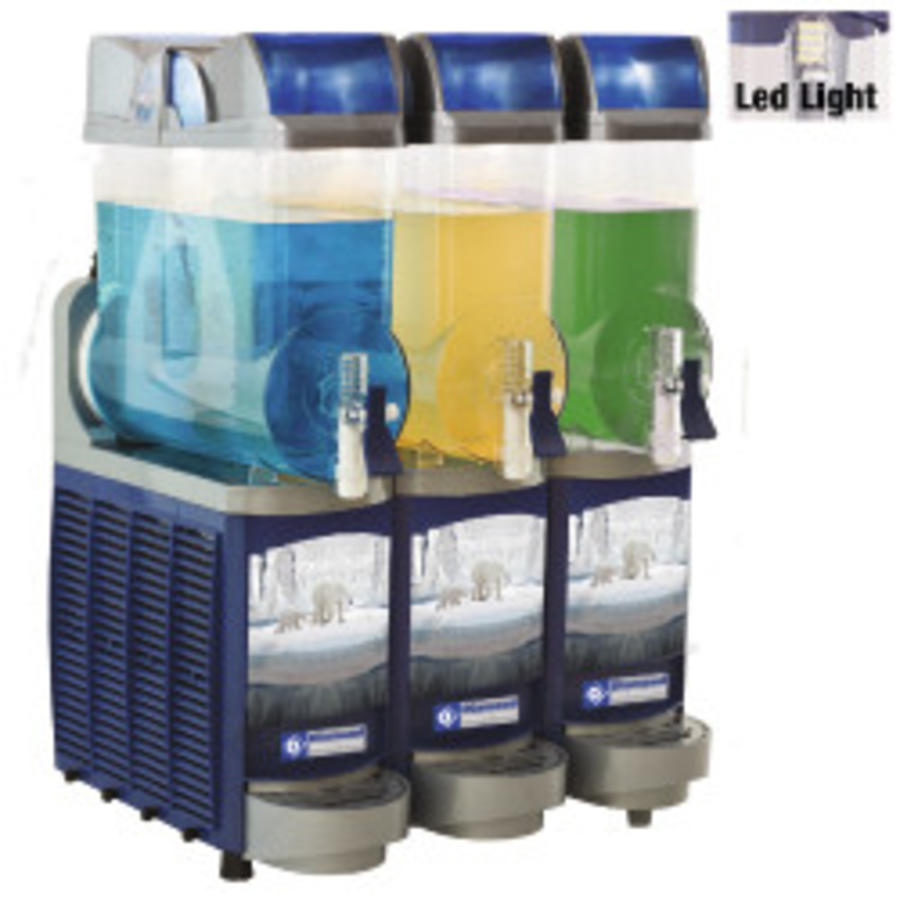 Refrigerated drink dispenser, 3x 14 liters