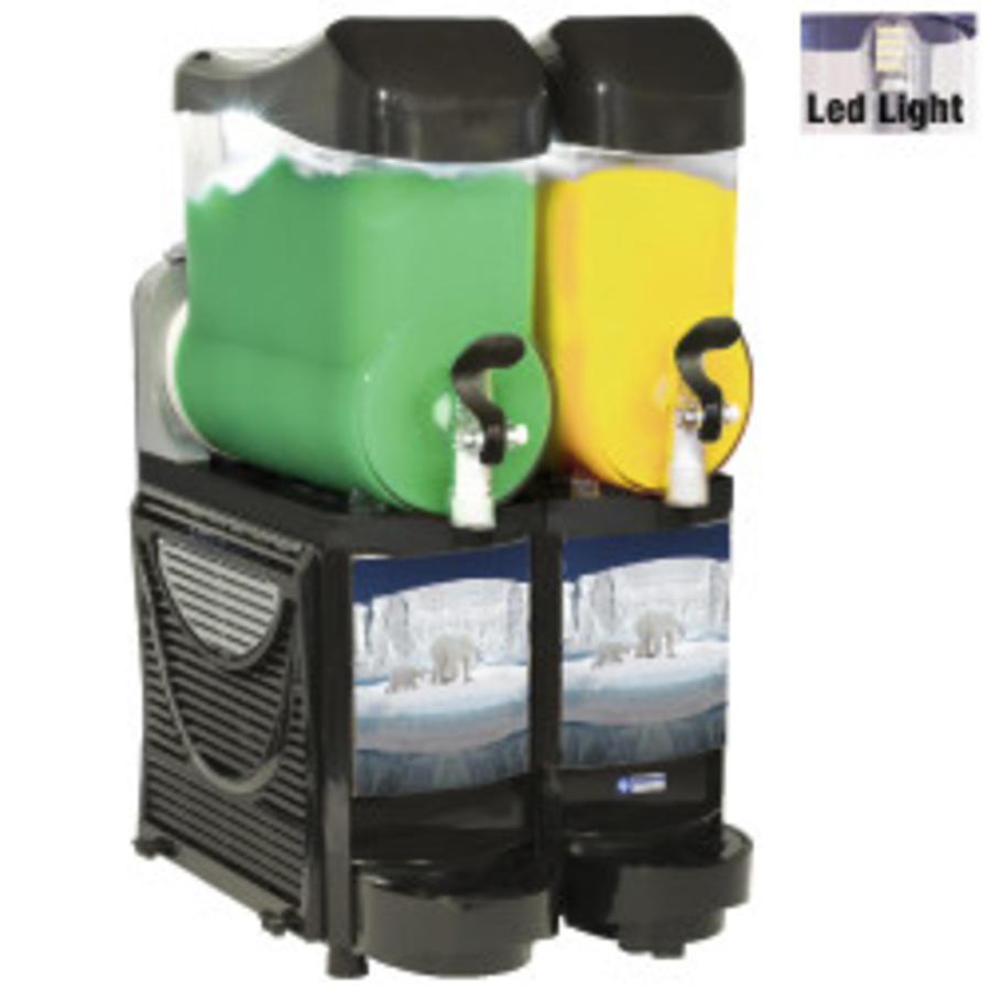 Machine à granité 2 x 10 litres | 400 x 600 x (h)840 mm