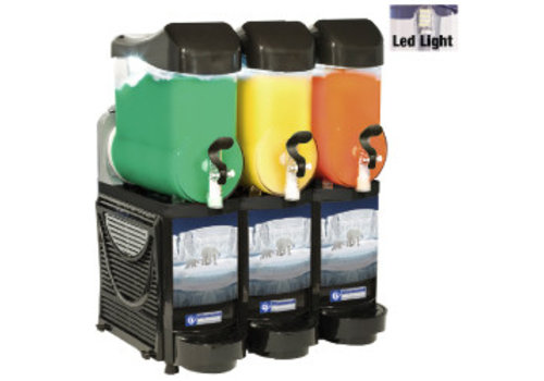  HorecaTraders Machine à granité 3 x 10 litres 