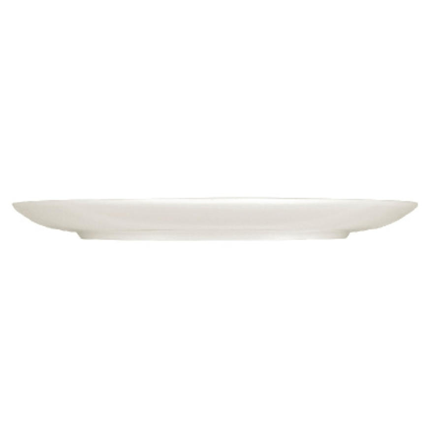 Porselein Bord met Smalle Rand | 20cm (Stuks 6)