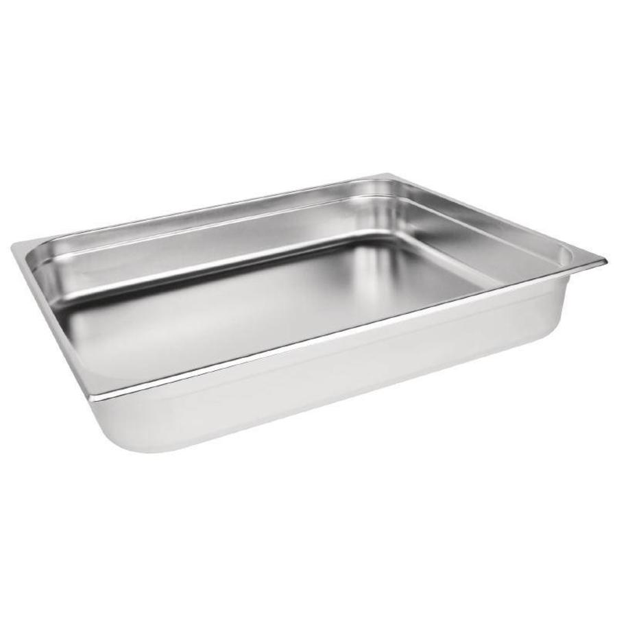 Stainless Steel Gastronorm 2/1 Containers | 6 Sizes