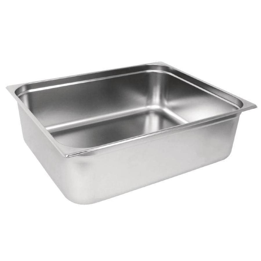 Stainless Steel Gastronorm 2/1 Containers | 6 Sizes