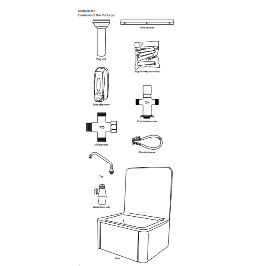 Small Wash Basin with Knee Control | Best sold