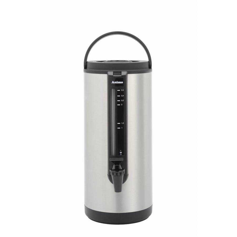 Thermoskanne | Inklusive Wasserhahn | 2,4 Liter