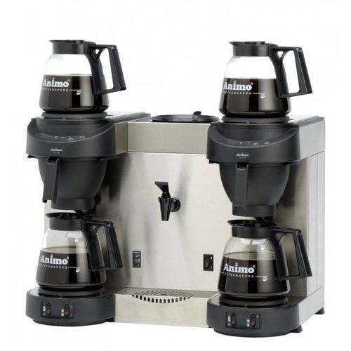  Animo Cafetière double avec distributeur d'eau chaude 