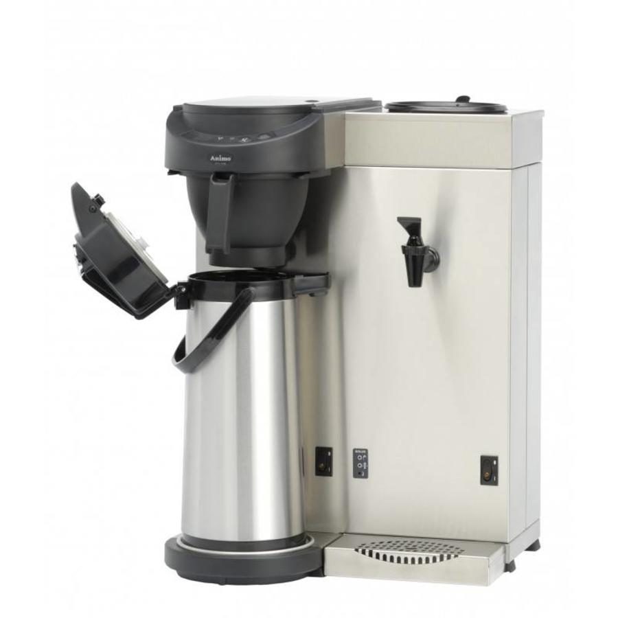 Coffee machine and hot water dispenser