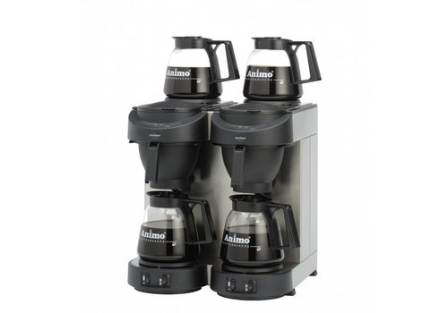  Animo Machine à café double avec 4 carafes 