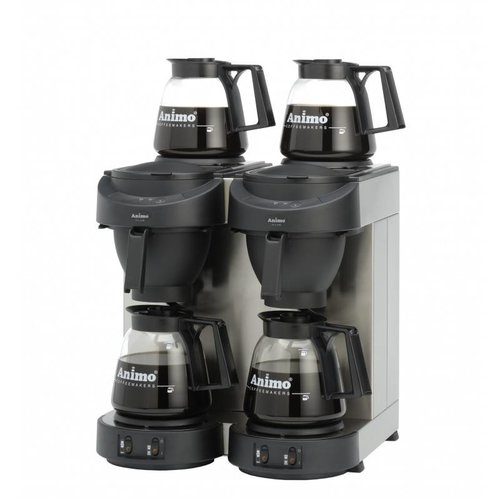  Animo Double coffee machine with 4 decanters 