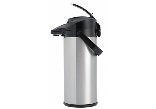  Animo Bidon à pompe en acier inoxydable | 2,1 litres (bouteille intérieure en verre) 