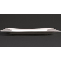 Assiette carrée blanche en porcelaine | 26,5 cm (4 pièces)