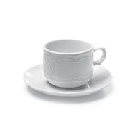 Soucoupe pour tasse à café blanche | 15 cm (12 pièces)