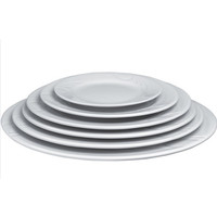 Assiettes en porcelaine blanche | 16 cm (12 pièces)