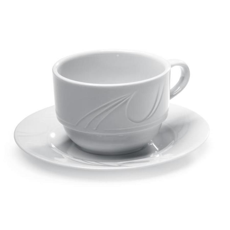 Tasse à cappuccino Hendi en porcelaine blanche | 23cl (12 pièces)