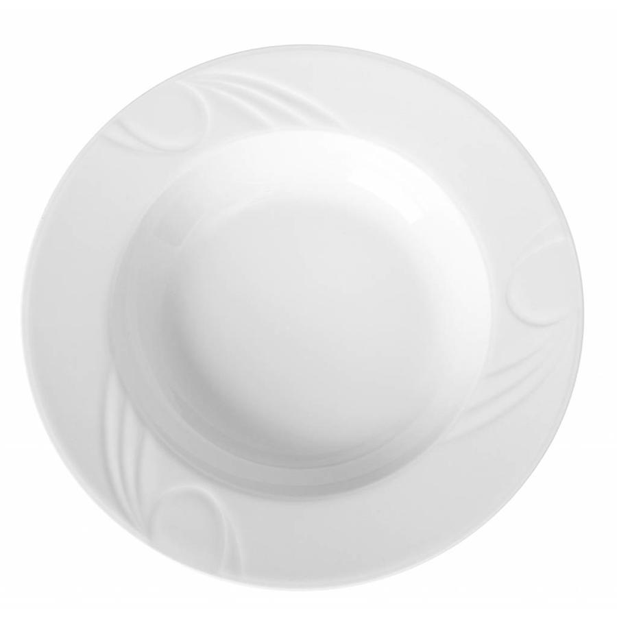 Assiette creuse en porcelaine Hendi | 30 cm (6 pièces)