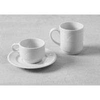 Tasse à café/thé en porcelaine Hendi | 220 ml (12 pièces)