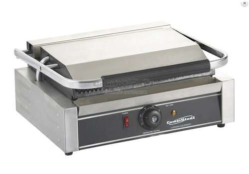  Combisteel Grill de contact pour paninis - Plaques de gril nervurées 