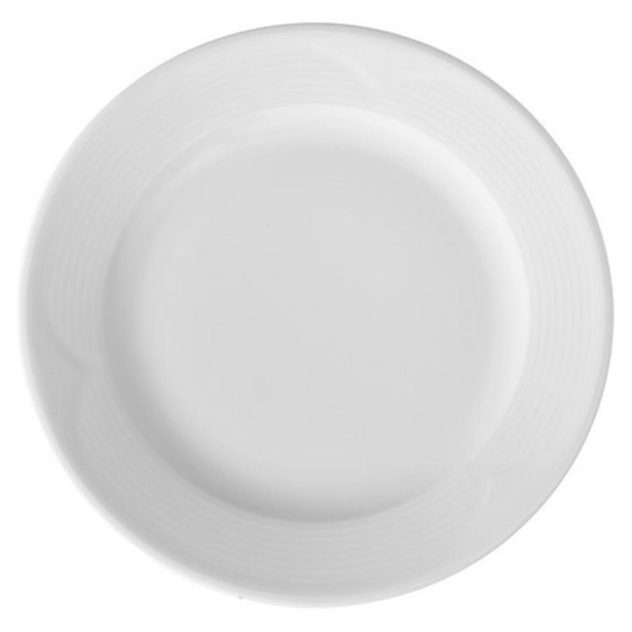 Assiette à collation plate en porcelaine Hendi | 28 cm (6 pièces)