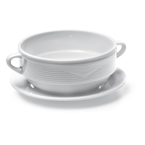  Hendi Hendi High Gloss White Porcelain Soup Bowl | 380 ml | 12 pieces (6 pieces) 
