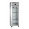 Gram RVS/Aluminium koelkast met enkele glazen deur | 2/1 GN | 610 Liter
