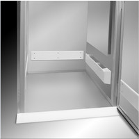 Réfrigérateur à roulettes Gram en acier inoxydable avec portes de cave à refroidissement profond | 1422 litres