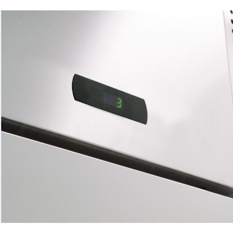 Réfrigérateur à porte simple Gram en acier inoxydable | 1422 litres