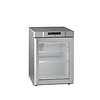 Gram Substructure refrigerator stainless steel with glass door | 125 litres