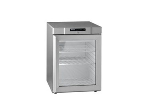  Gram Onderbouw koelkast RVS met glasdeur | 125 liter 