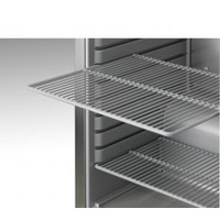 Undercounter refrigerator stainless steel with glass door | 125 liters