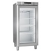 Gram Réfrigérateur compact en acier inoxydable avec porte vitrée | 218 litres