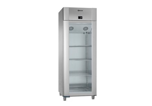  Gram Hoshizaki Réfrigérateur en acier inoxydable avec porte vitrée 2/1GN | 614 litres 