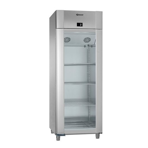  Gram Hoshizaki Edelstahlkühlschrank mit Glastür 2/1GN | 614 Liter 
