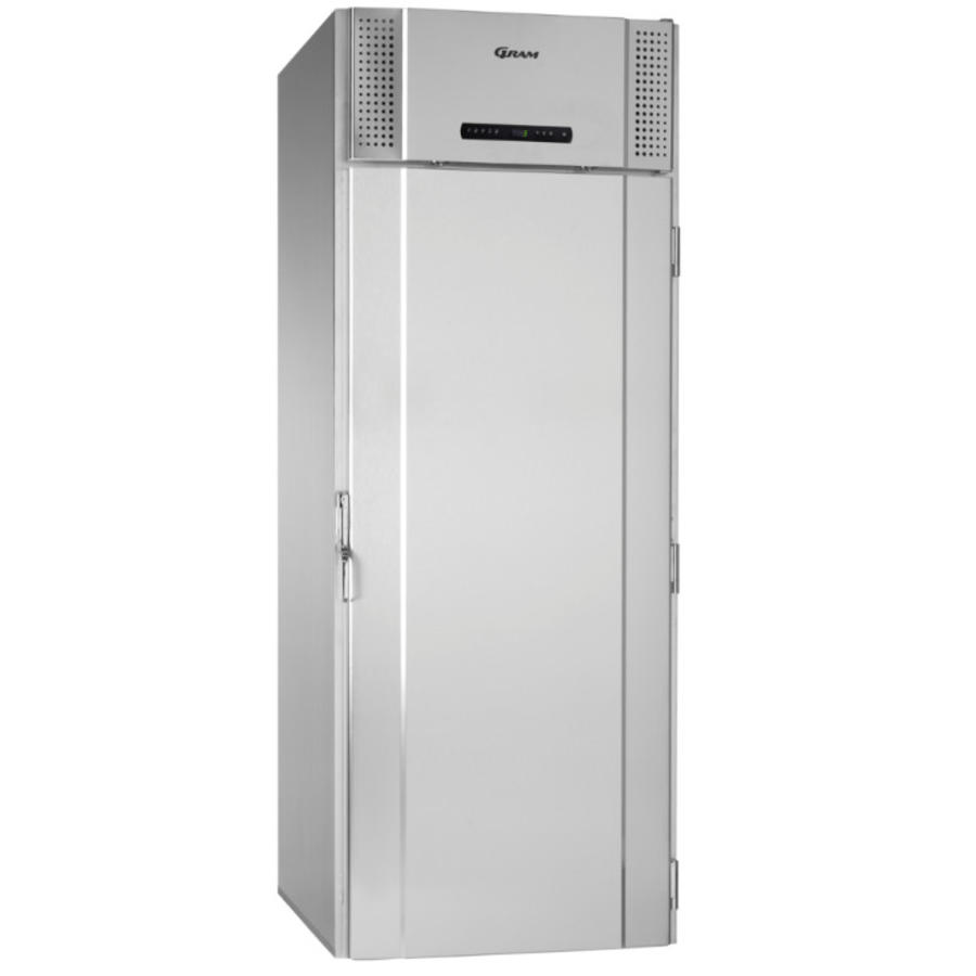 Gram RVS roll-in koelkast enkeldeurs | 1422liter