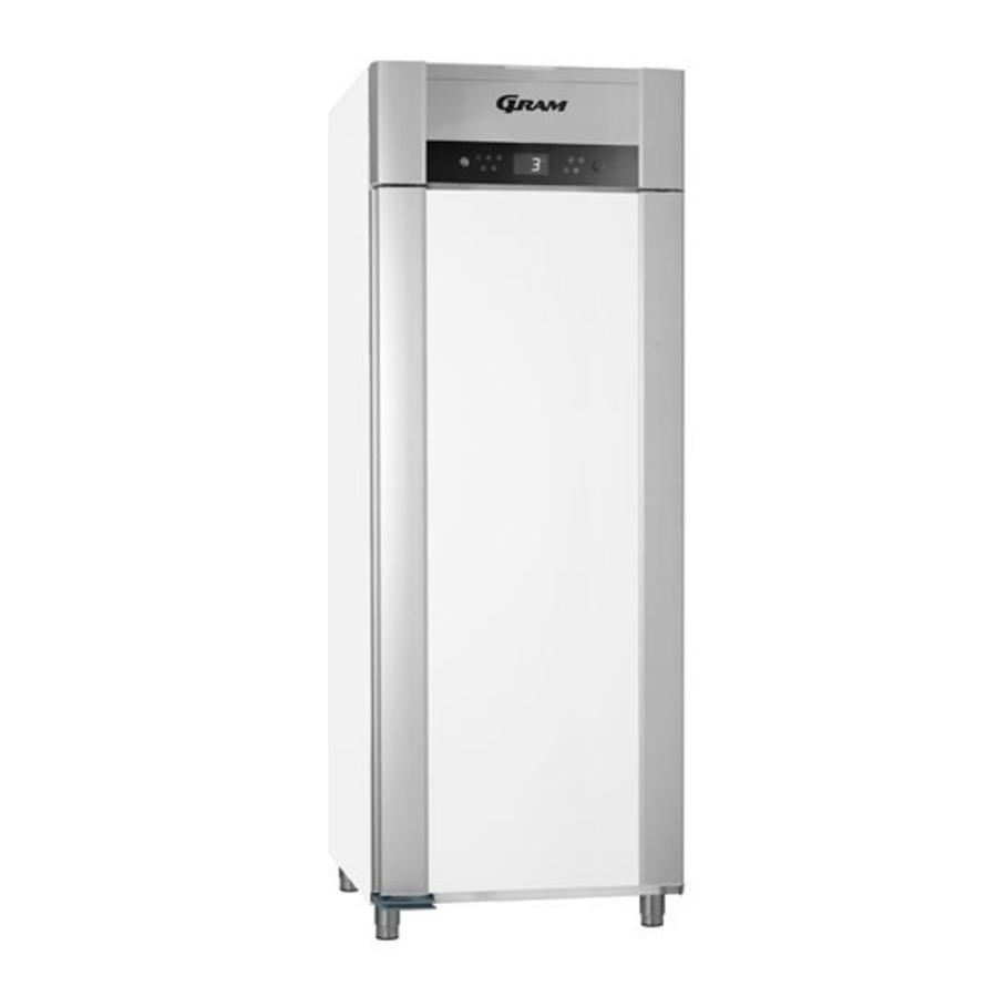Réfrigérateur réfrigéré en acier inoxydable à porte simple 2/1 GN