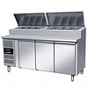 Combisteel Saladette 3 deurs met Werkblad 108,5x179,5x70 cm (HXBXD)