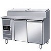 Combisteel Saladette 2 portes avec plan de travail 108,5x136x70 cm (HxLxP)