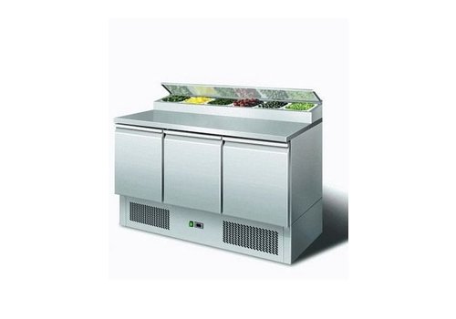  Combisteel Stainless steel Saladette 3 doors Best Buy! 